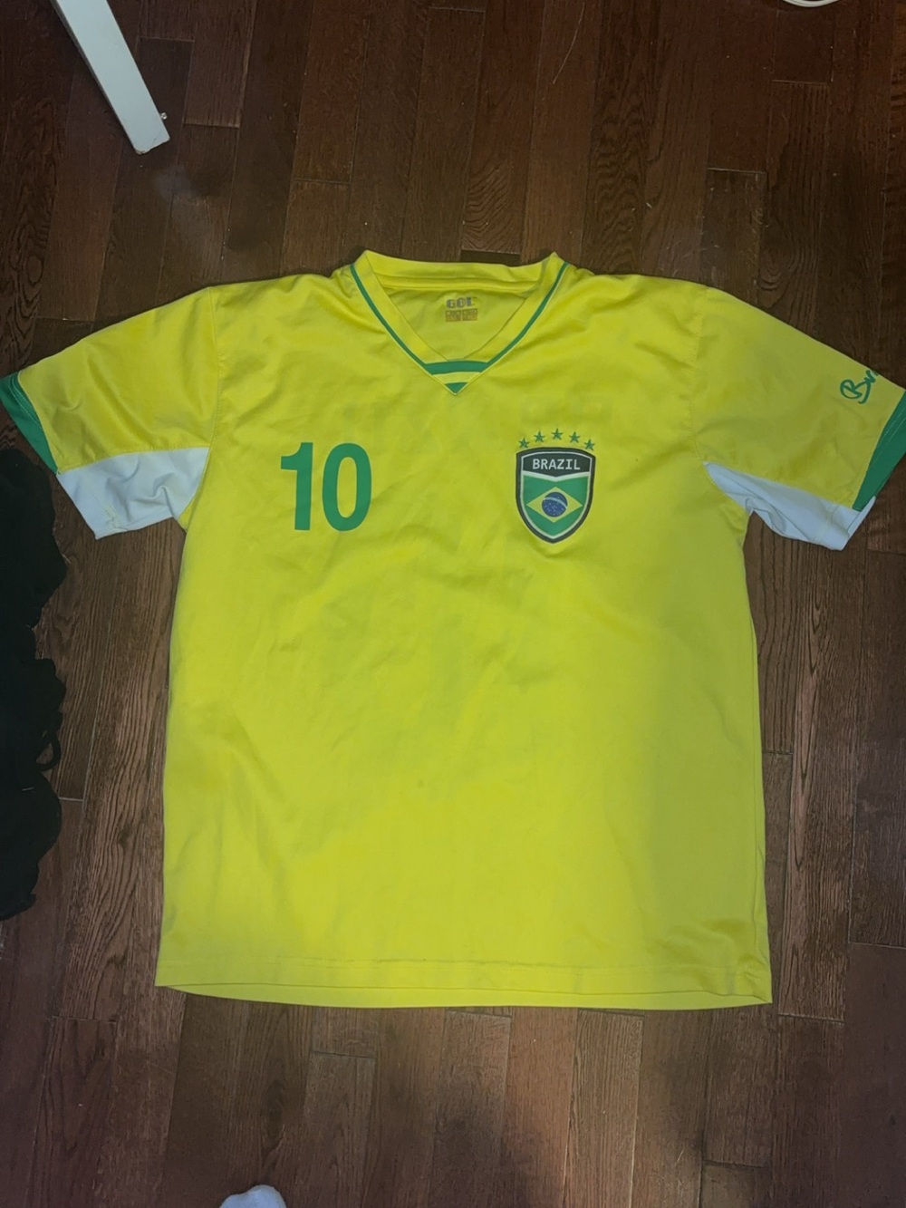 GOL Brazil yellow and green soccer jersey Size: Medium #football #soccer